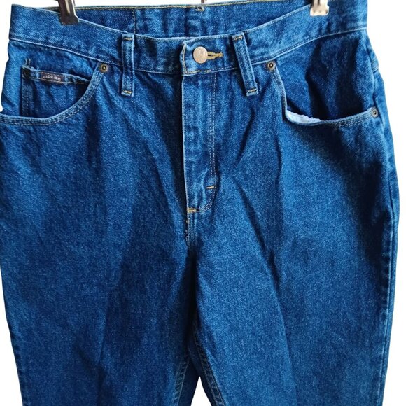 Womens Jeans 31x32 10 True Vtg 90s RIDERS HIGH WAIST RAW DENIM MOM JEANS - Picture 5 of 6